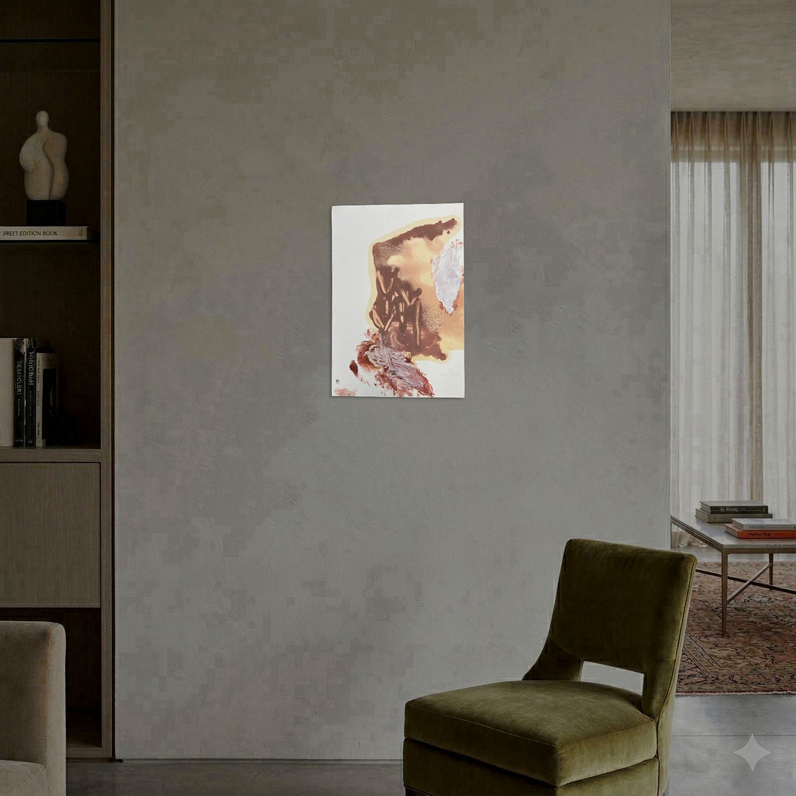 Carlos León Escudero "Sombra III" 2003, Limited Signed Wall Art, 27L x 19W cm