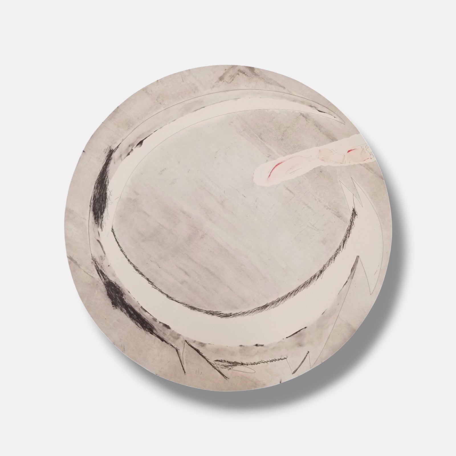 Cristóbal Gabarrón Betegón "Elemento Mar Blanco" E/U Limited Signed Wall Art