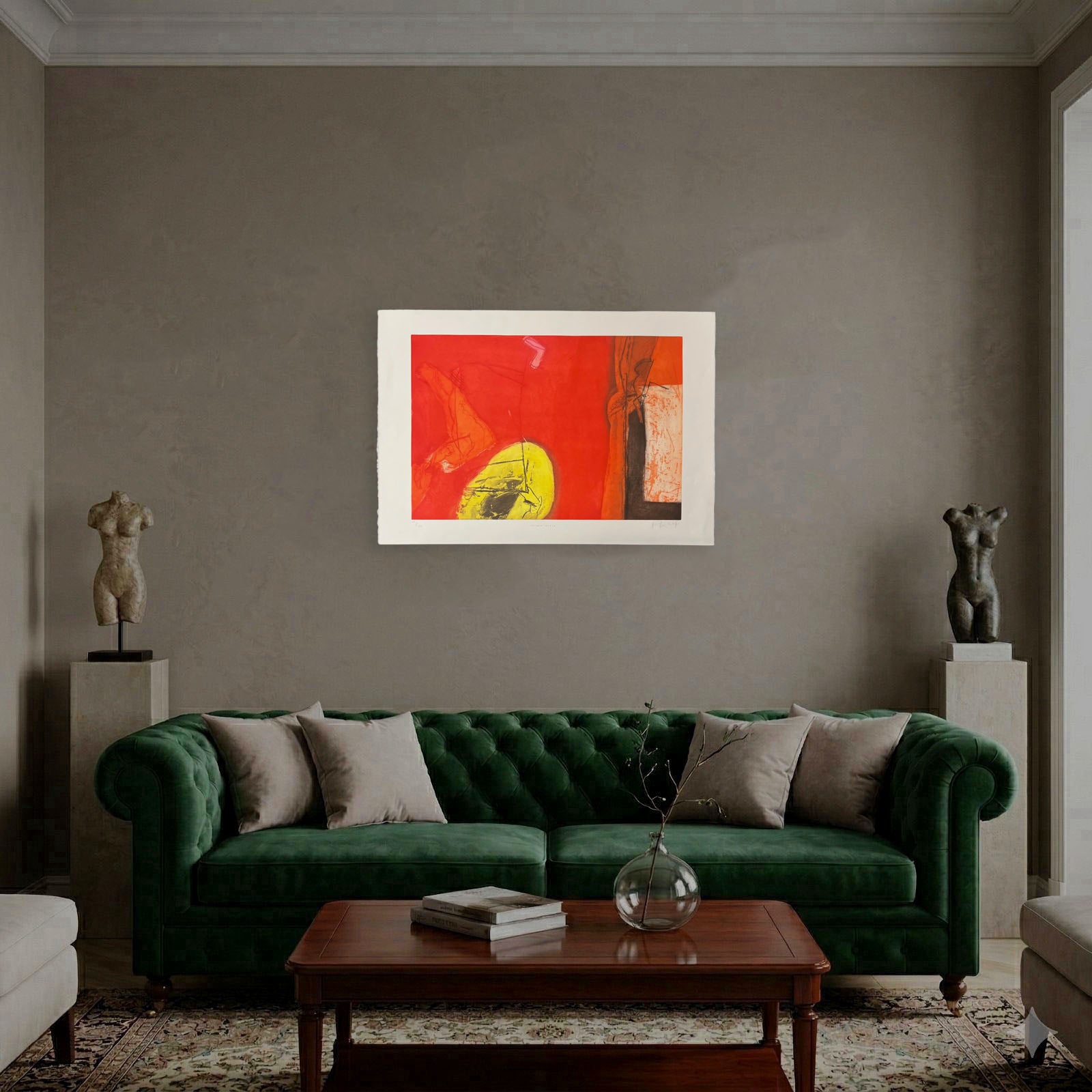 Joaquín Capa Eiriz "Yellow World" Limited Signed Fine Wall Art Print, 73 x 49 cm