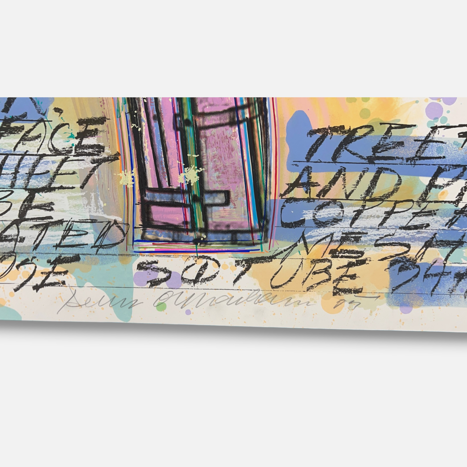 Dennis Oppenheim "Study for Hard Surface Tree # 4" Limited Signed Wall Art Print