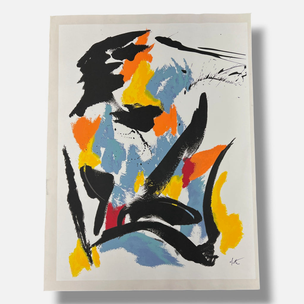 Jean Miotte "Mancha Amarilla Inferior Izqui" 2006 Limited Signed Wall Art