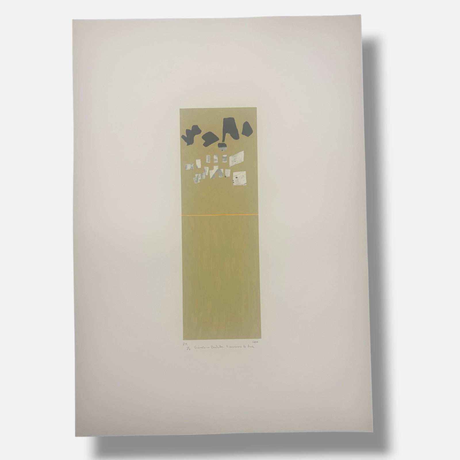 Álvaro Lapa "Francisco de Asís" P.T. 2005 Limited Signed Wall Art, 100L x 70W cm