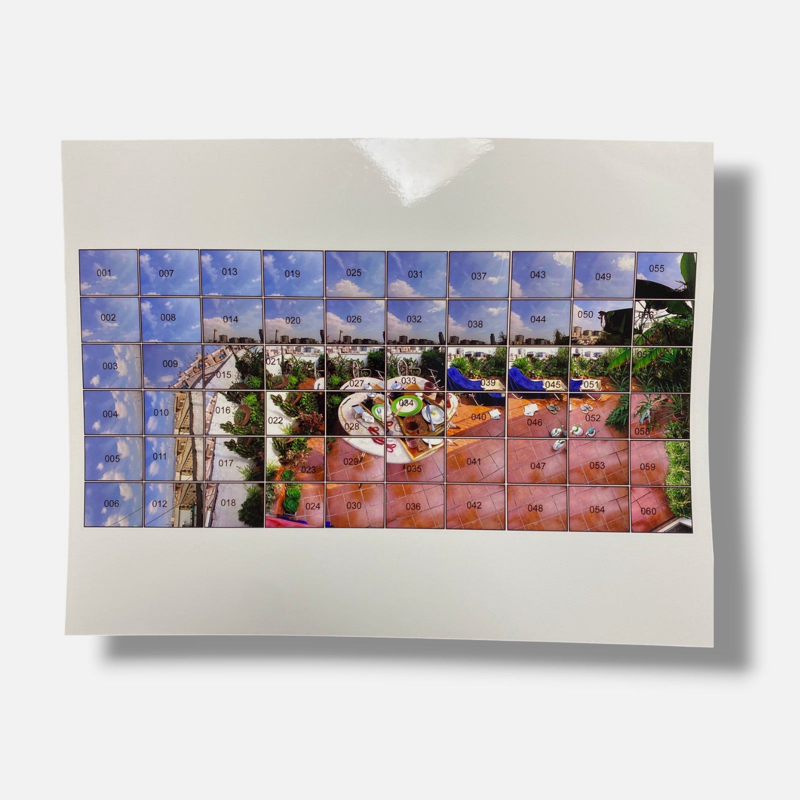 Jesús Micó "La Terraza De Casa Después De Un Brunch" 60pc Photo Mural Art Set