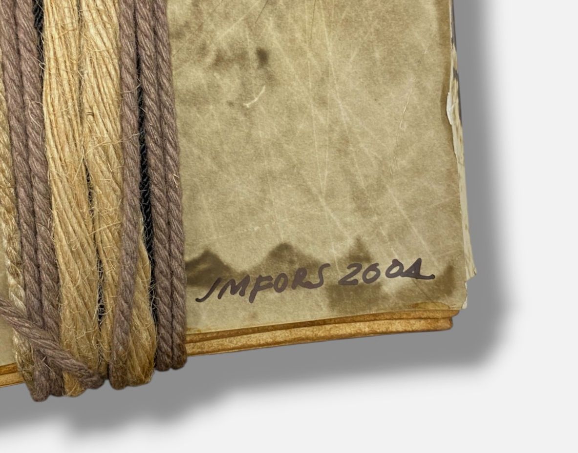 José Manuel Fors "Atados de memoria "D" 2004 Book Collage Fine Art