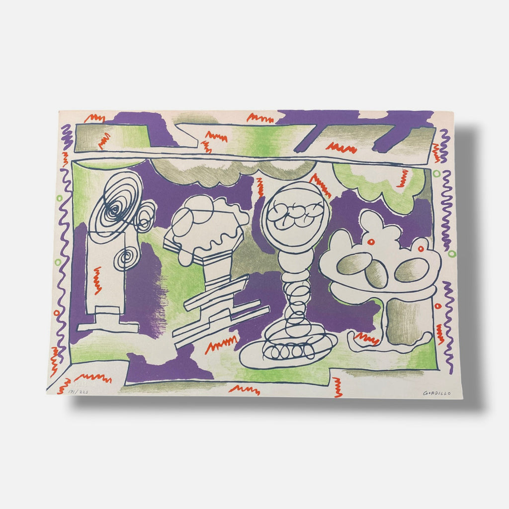 Luis Gordillo "Bodegon" 1985, Fine Wall Art Print | 53 x 38 cm