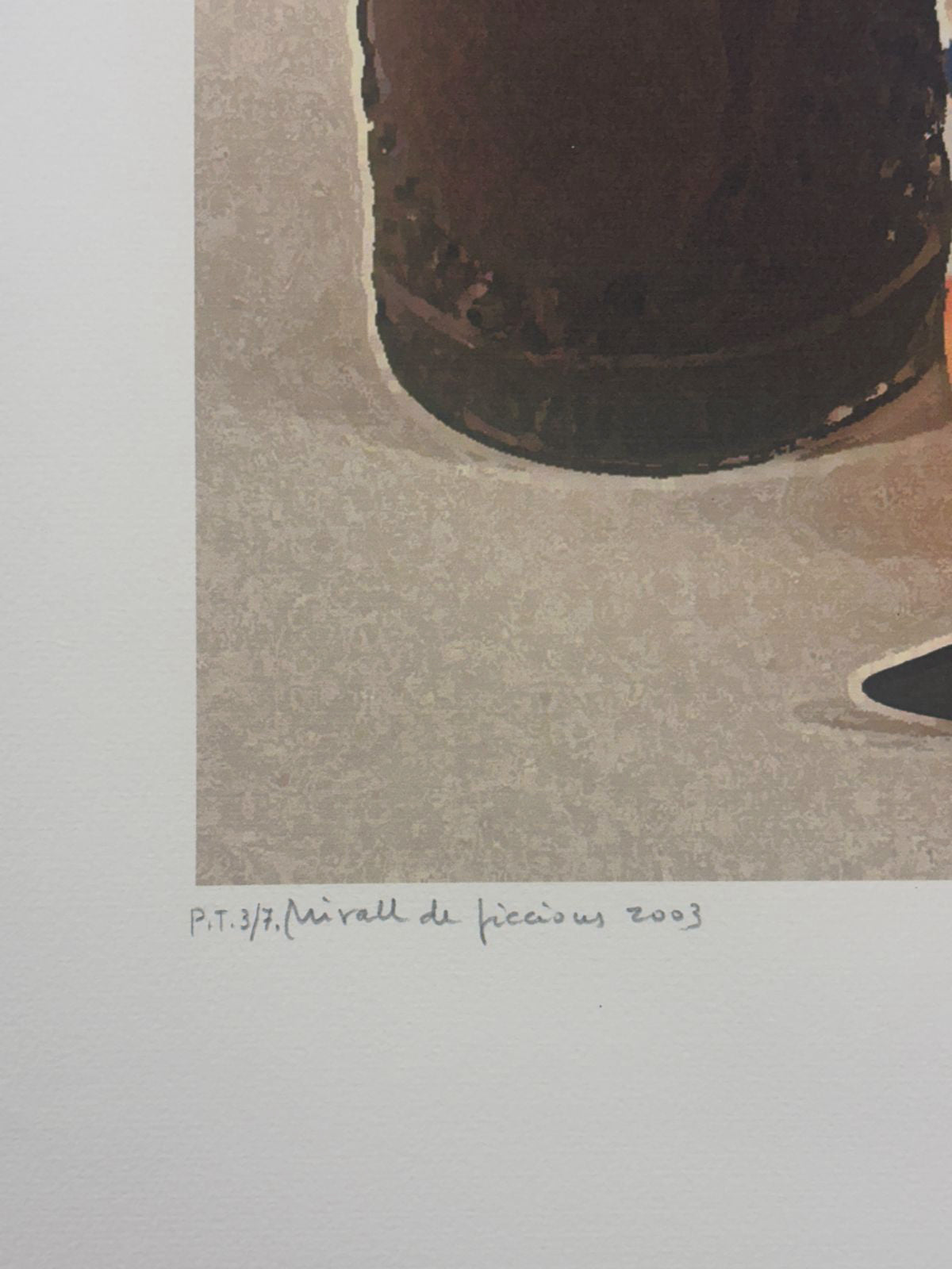 Antoni Miró Bravo "Mirall de Ficcions" P.T. Limited Signed Wall Art 55L x 75W cm