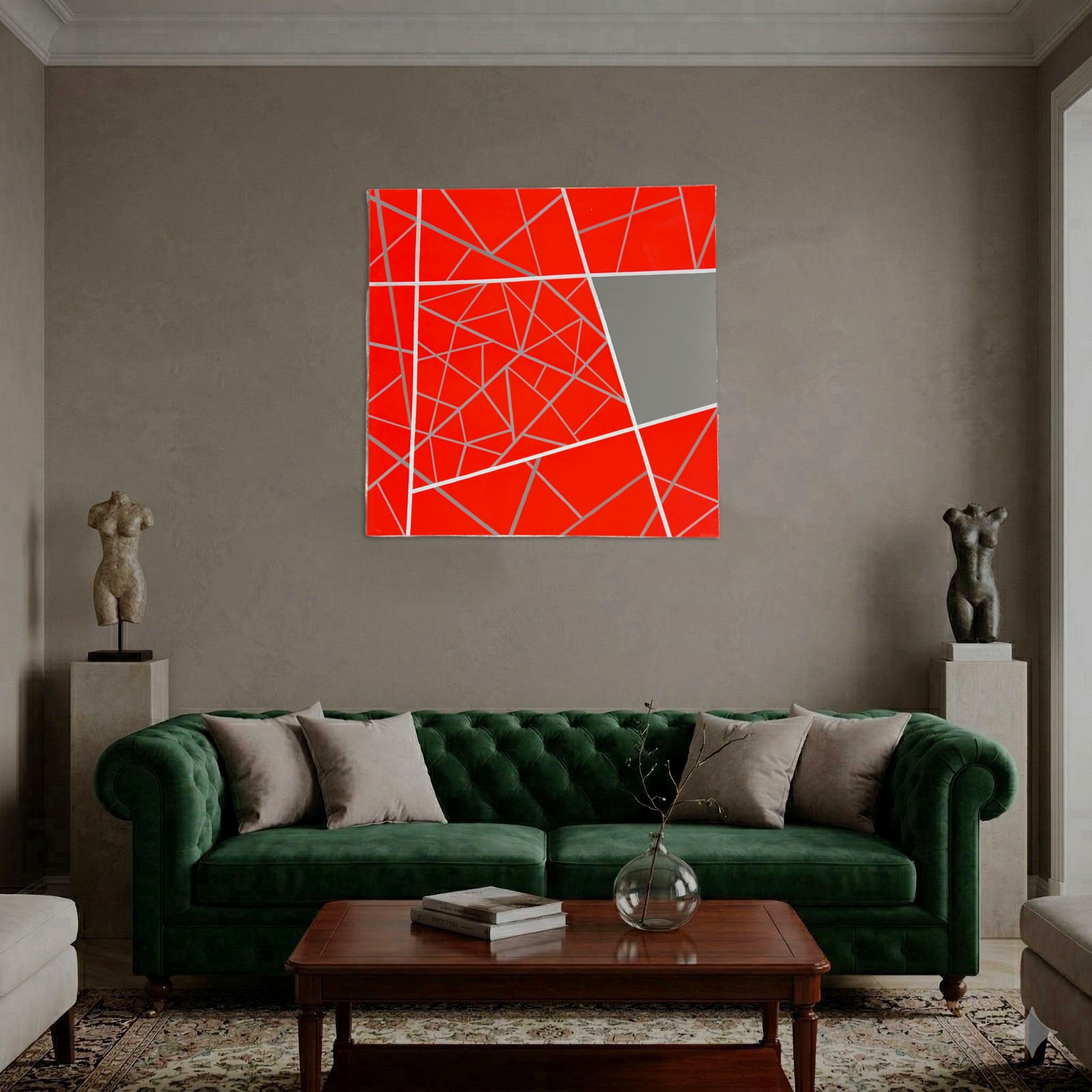 Natalia Cacchiarelli "Alteraciones 2003-03(roja)" Limited Signed Fine Wall Art