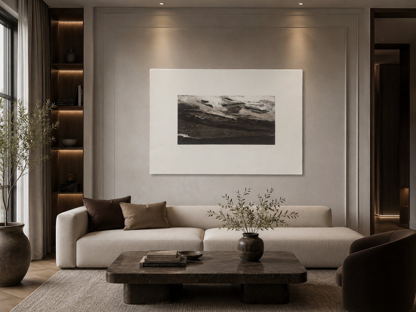 Jaime Montserrat "Along The Water III" H.C. 2004 Signed Limited Wall Art 71x101