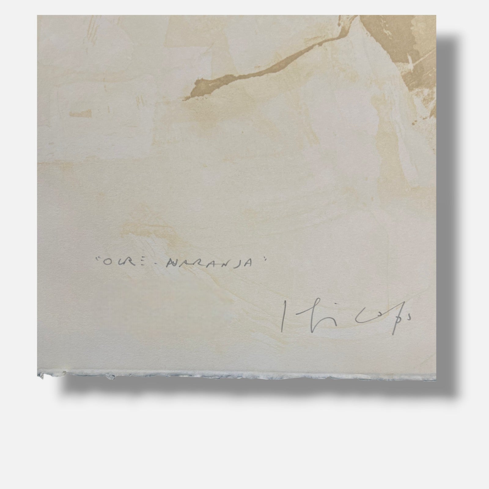 Joaquín Capa Eiriz "Ocre-Naranja" 2004 Limited Signed Fine Wall Art Print