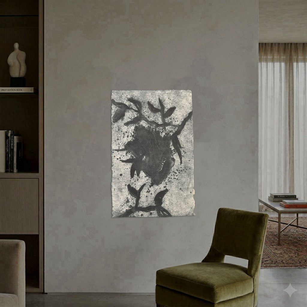 Elena Jiménez Moreno "Negra flor IV" 2003 Limited Signed Fine Wall Art Print