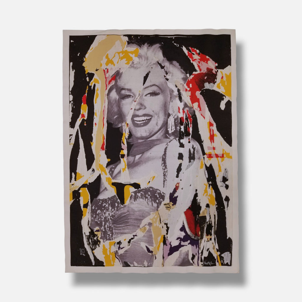 Mimmo Rotella "La Sonrisa de Marilyn" 2002, P.T. Limited Signed Fine Wall Art