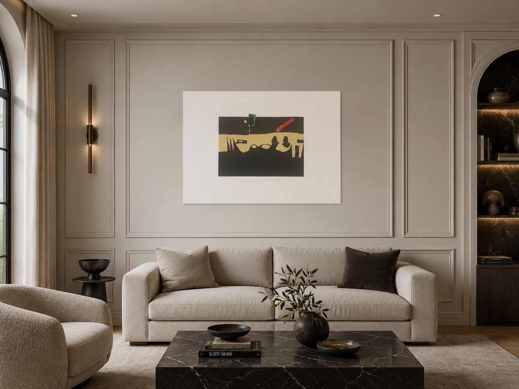 Álvaro Lapa "Dias e Noites de Simbad Marine" Limited Signed Wall Art 70Lx100W cm