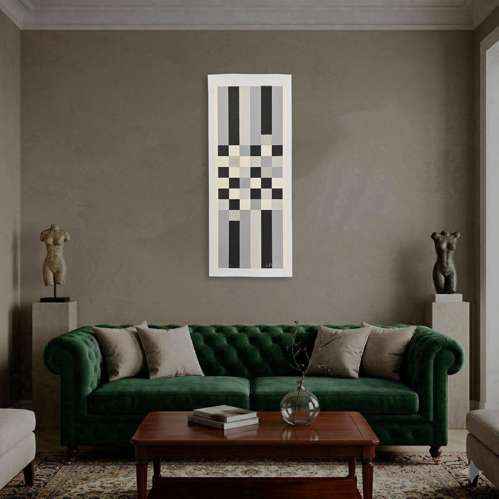 Fco. González Almengló "Oh! Malevich" P.T. 2000 Limited Signed Wall Art 115x42cm