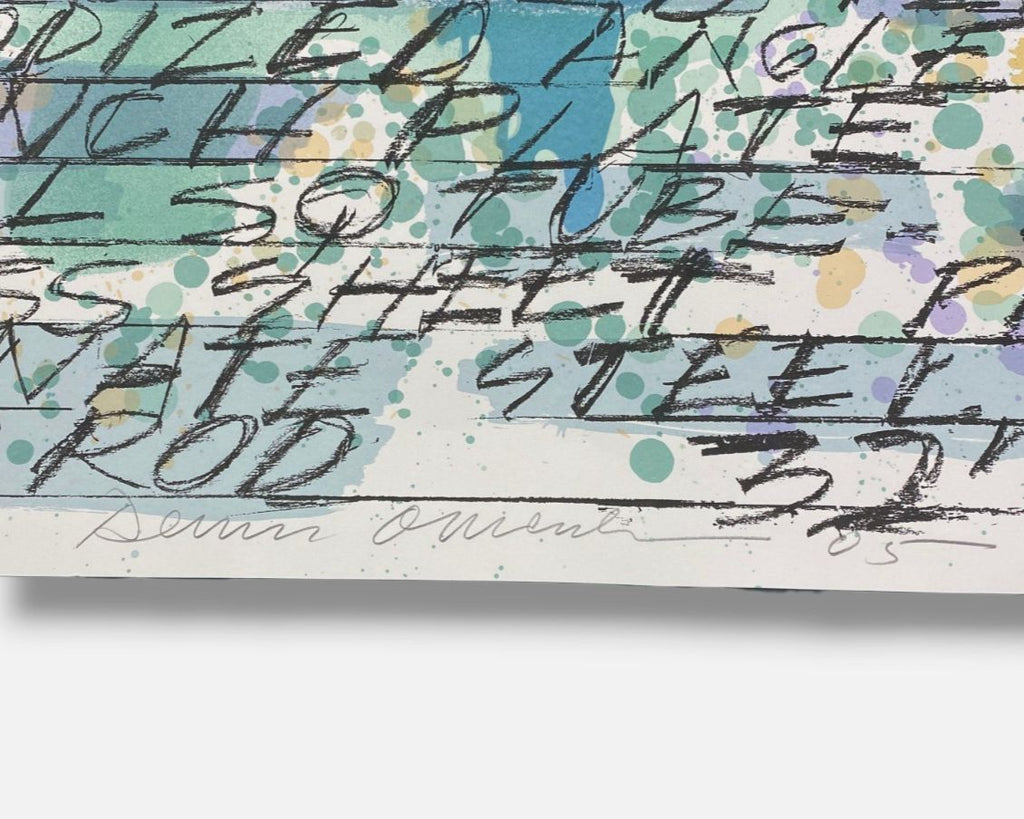 Dennis Oppenheim Study for Hard Surface Tree #3 2005 Signed Fine Wall Art 44 x60