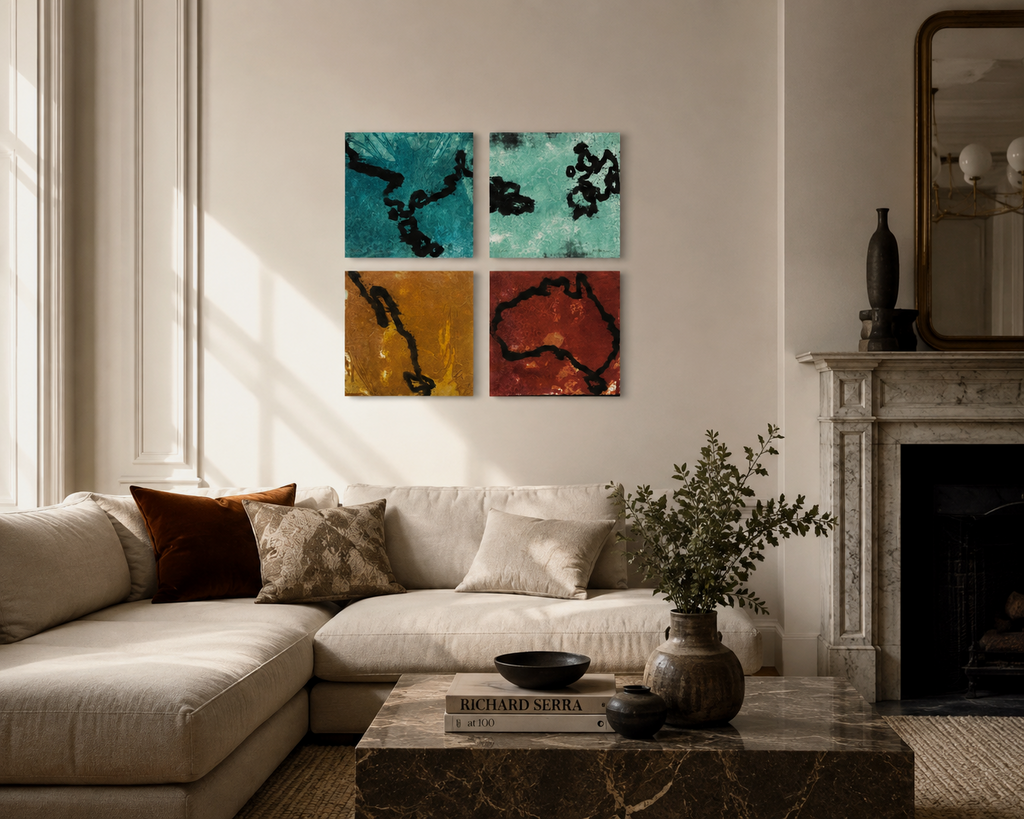 Elena Jiménez Moreno "Serie: Muestra deTierra" Limited Signed Wall Art 38Lx38Wcm