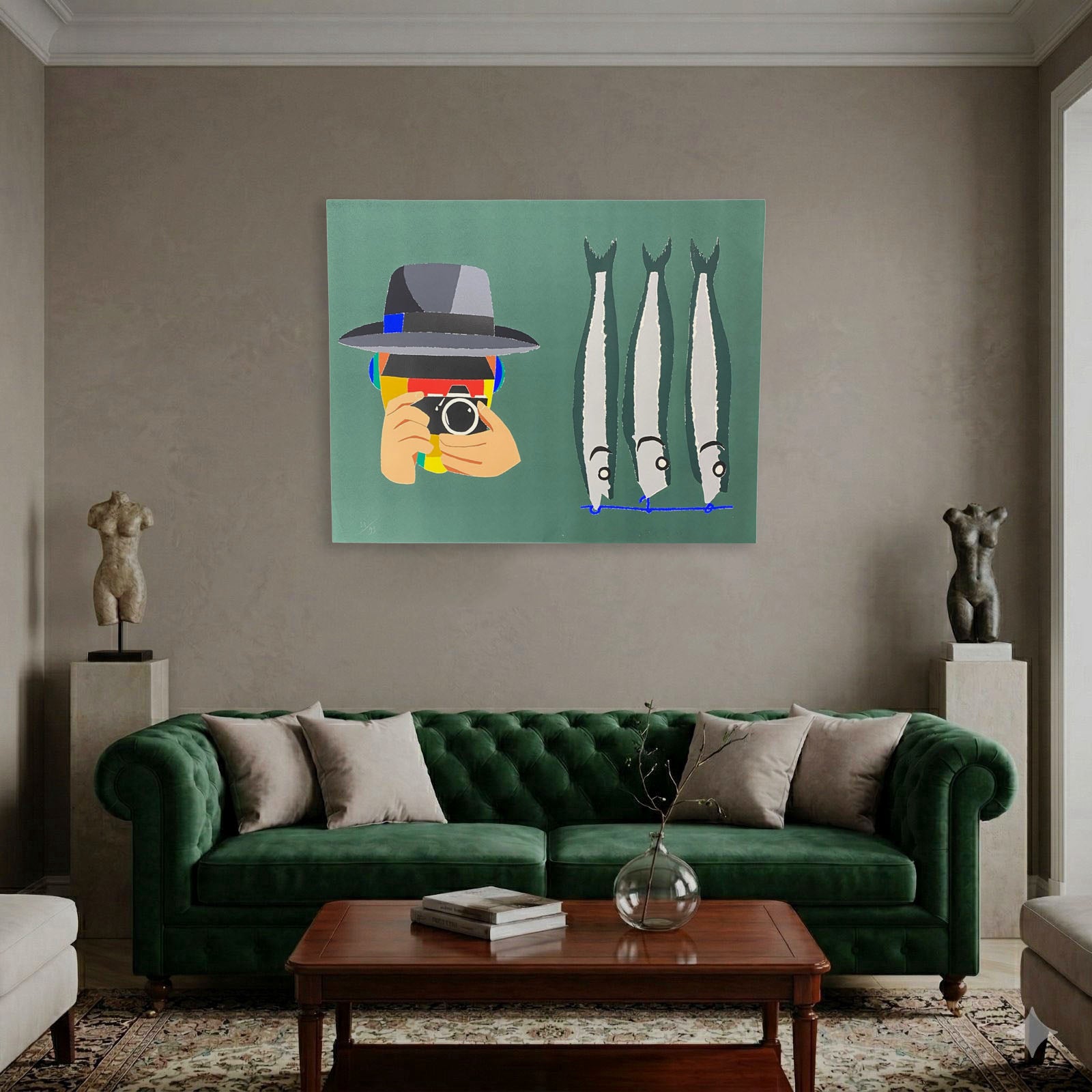 Eduardo Arroyo "Noticias Sin Importancia II" P.E. Limited Signed Fine Art Print