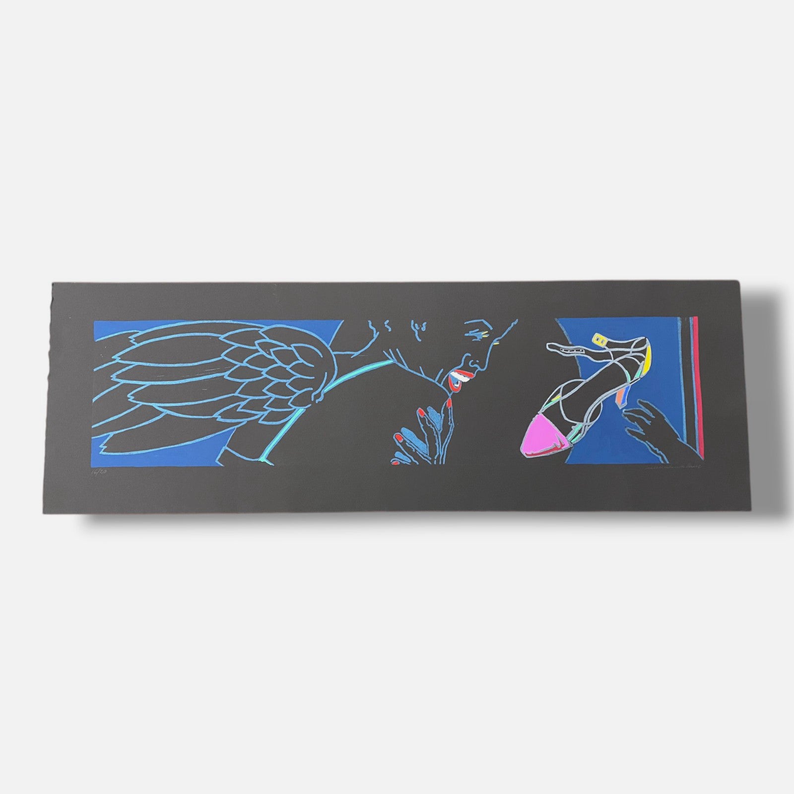 Mª Luisa Sanz García Muro "Angel Zapato" Limited Wall Art Print | 37 x 112 cm