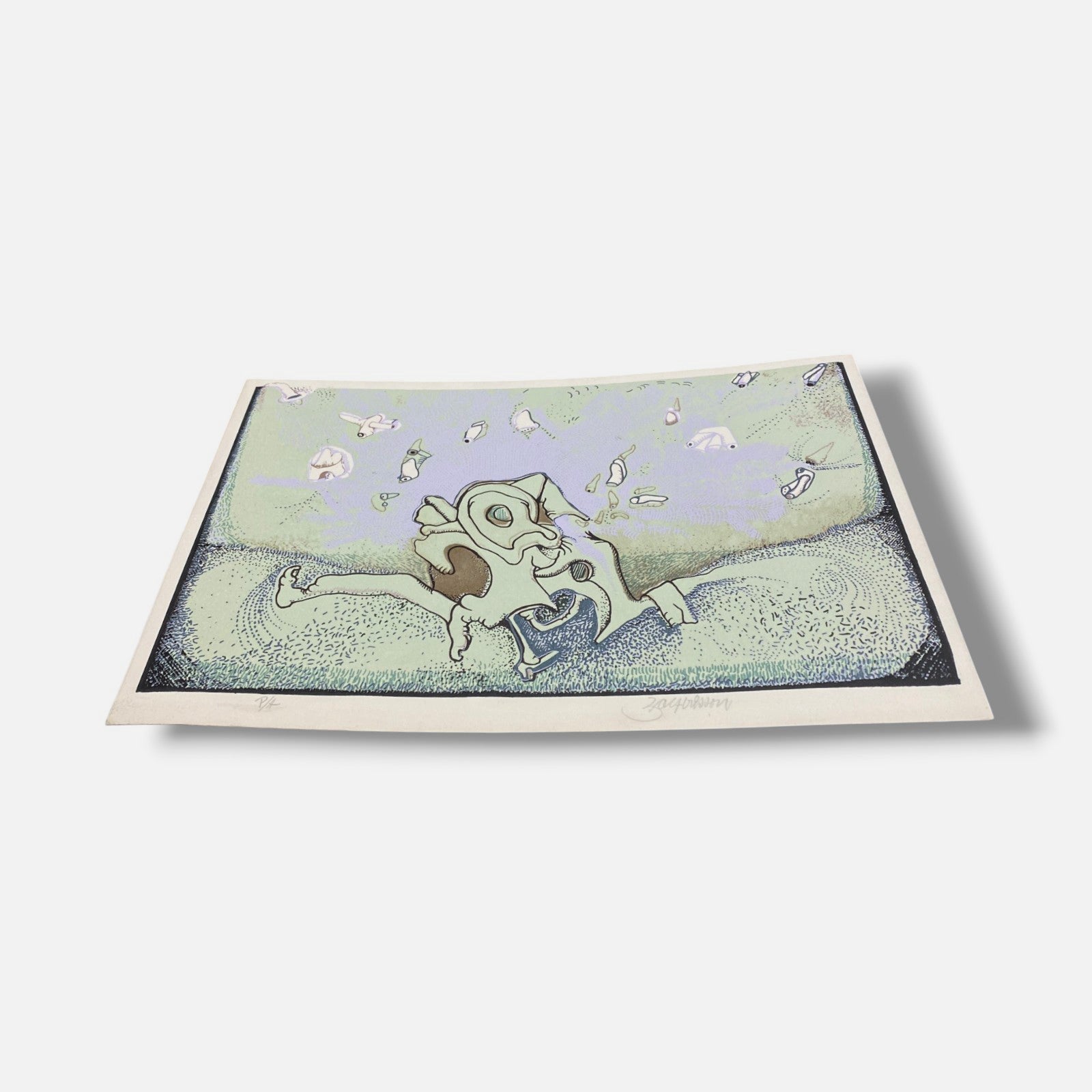 Julio Zachrisson Acebedo "Verde Agua" P.A., Fine Art Print | 35 x 25 cm