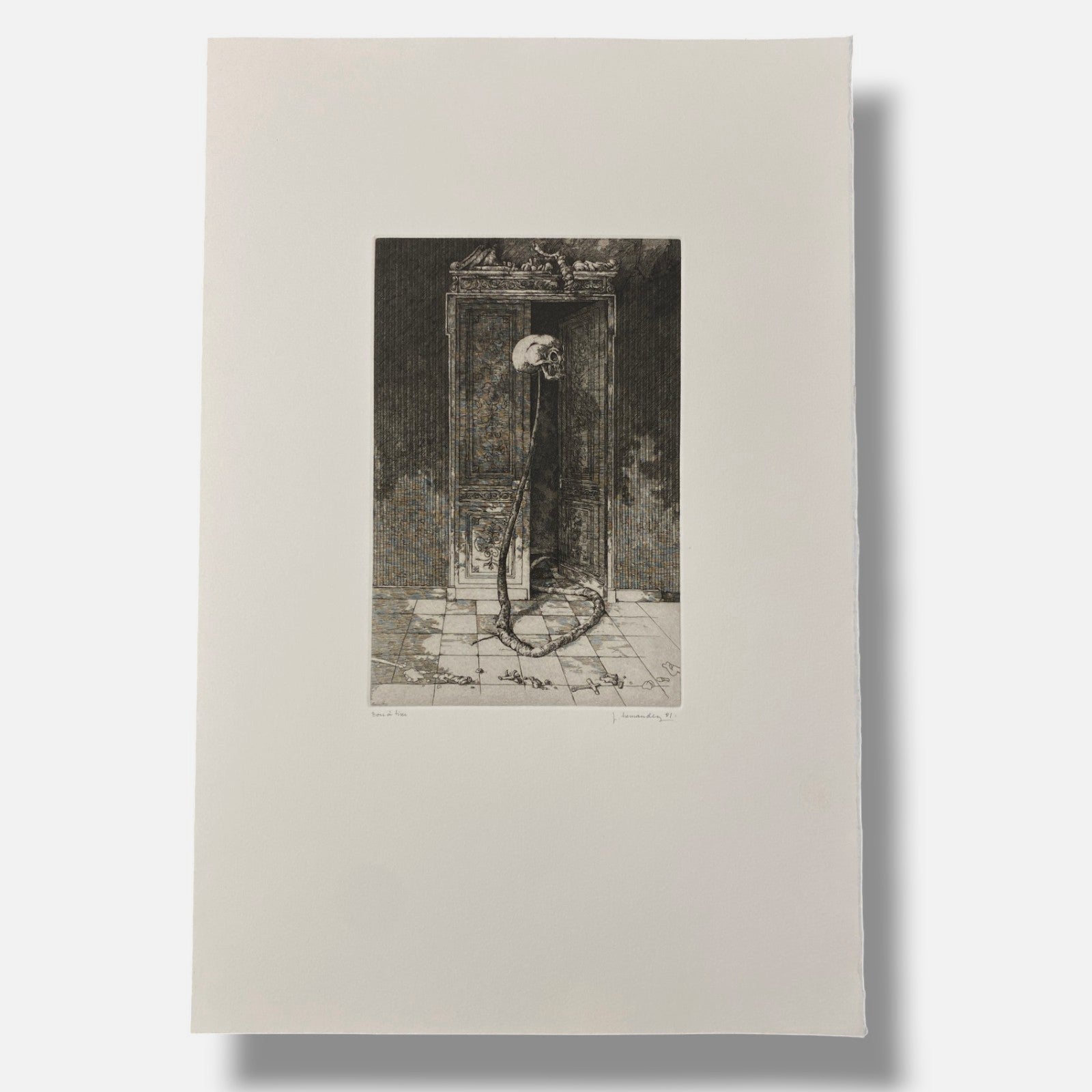 Jose Hernandez Muñoz "Une Saison En Enfer" Poem & Art Print Set, 50 x 32 cm