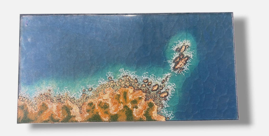 Henry Ramirez "Meu mar de dua-vidas" 2003 Limited Framed Fine Wall Art 40x180 cm