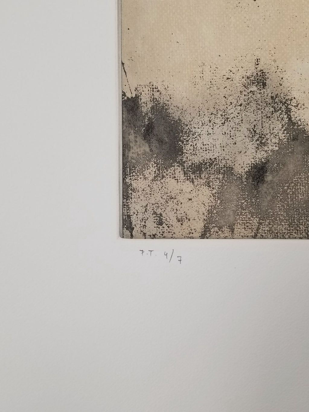 Willie Mazquez "Sin Título III (Gris)" 2003 P.T. Limited Signed Wall Art