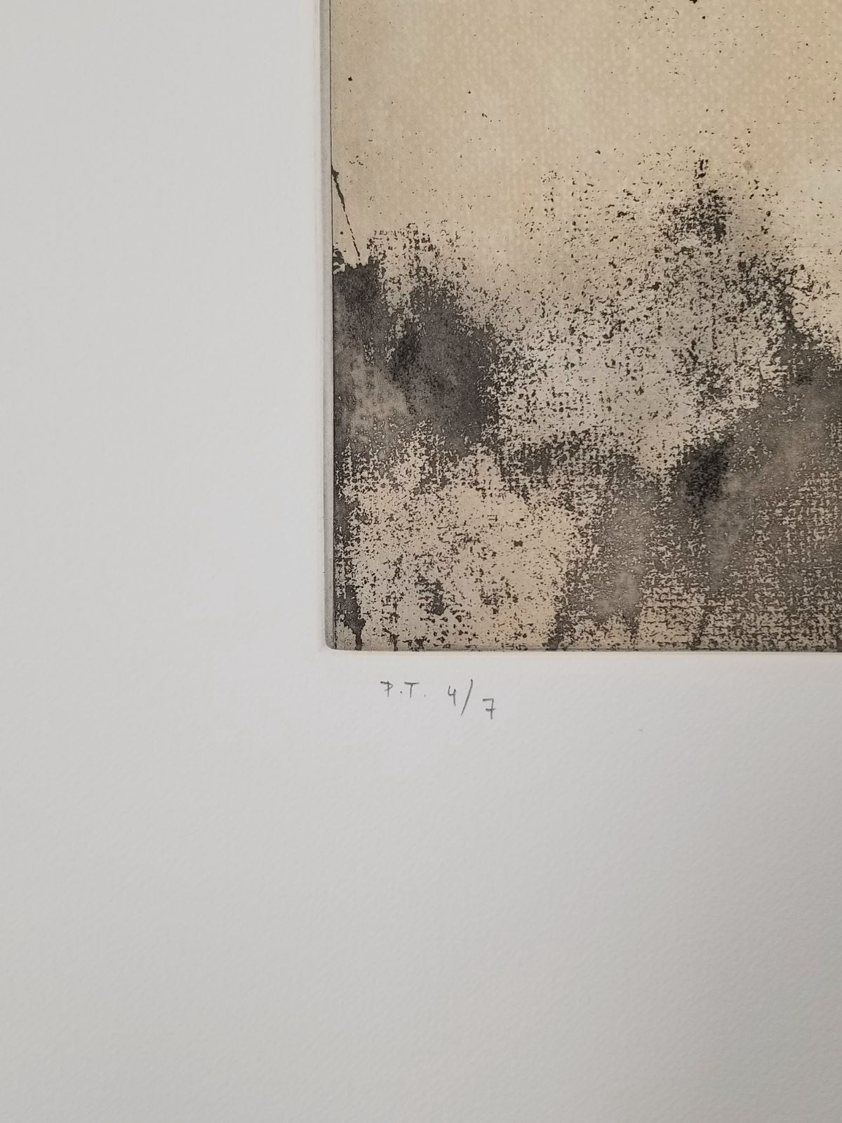 Willie Mazquez "Sin Título III (Gris)" 2003 P.T. Limited Signed Wall Art