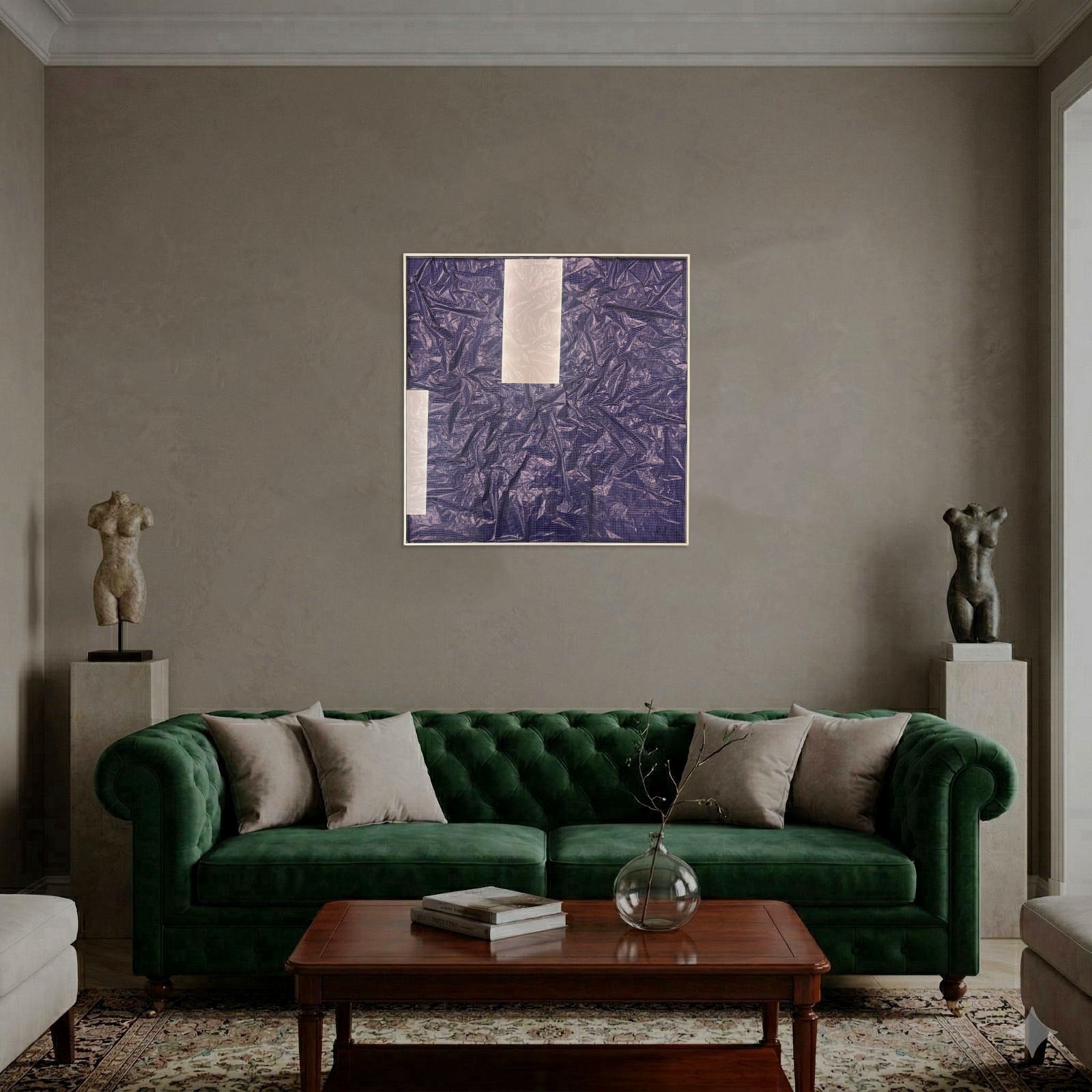 Oliver Johnson "MultiDimensional Object Purple" 2004 Signed Fine Wall Art