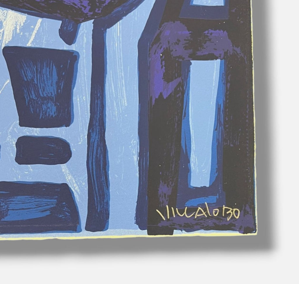 Nelson Villalobo Ferrer "Contratiempo Cubano Con Mascar" P.T. Signed Wall Art