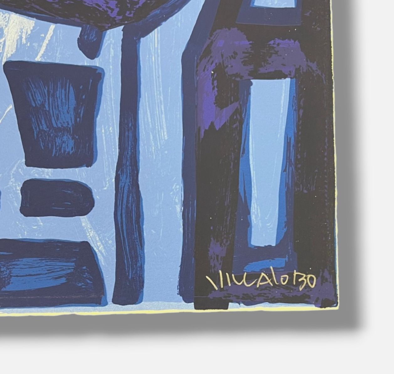 Nelson Villalobo Ferrer "Contratiempo Cubano Con Mascar" P.T. Signed Wall Art