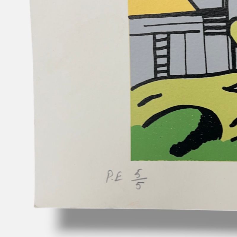 Oscar Seco "Like Home I" P.E. 2004 Limited Signed Fine Wall Art Print