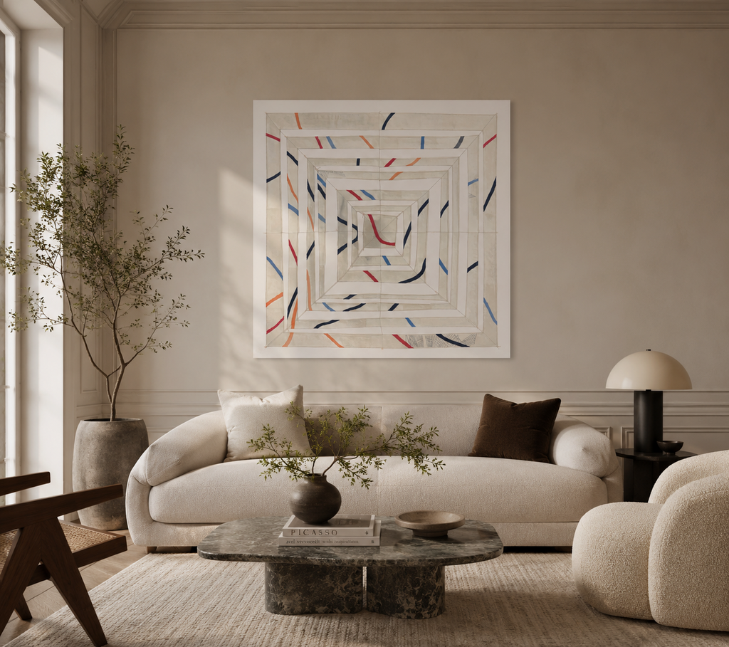 Oscar Lloveras "Dédalo I" 2004 P.T. Limited Signed Fine Wall Art 76L x 76W cm