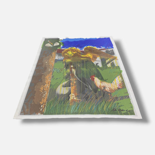 Aldo Menendez "Sin Plumas y Cacareando" P.T. Limited Signed Fine Wall Art
