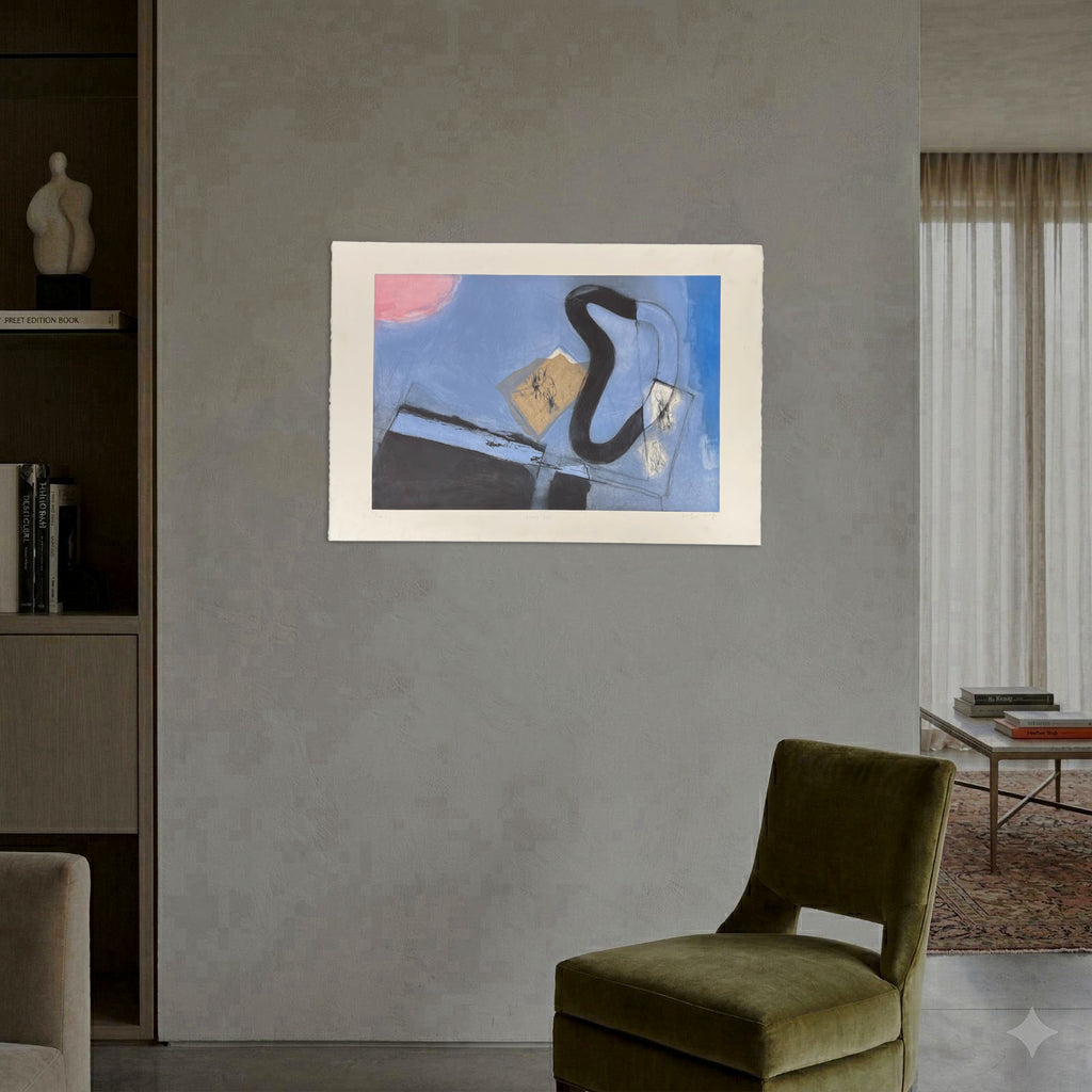 Joaquín Capa Eiriz "Black-Blue" Limited Signed Fine Wall Art Print