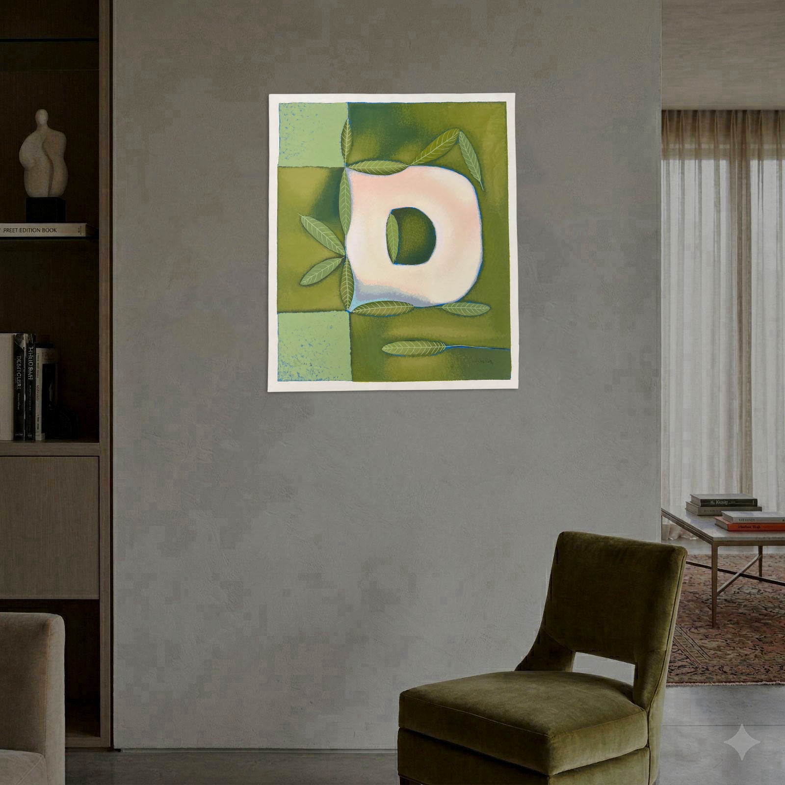 Nélida López Martínez "Las Hojas y La D" P.T. 2004, Limited Signed Wall Art