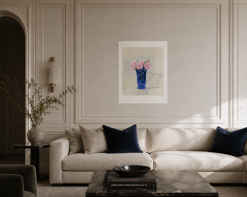 María Moreno "Jarrón azul" /99 2003 Signed Limited Fine Wall Art, 66Lx49W