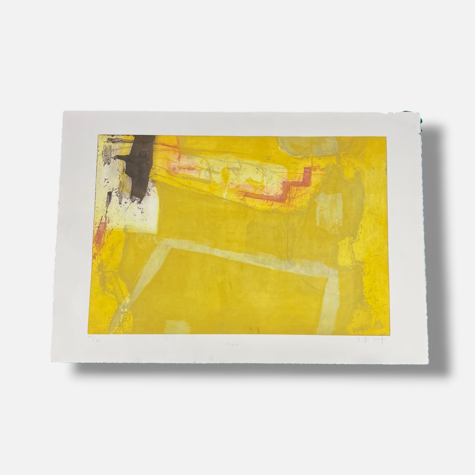 Joaquín Capa Eiriz "Yellow" Limited Signed Fine Wall Art Print, 73L x 50W cm