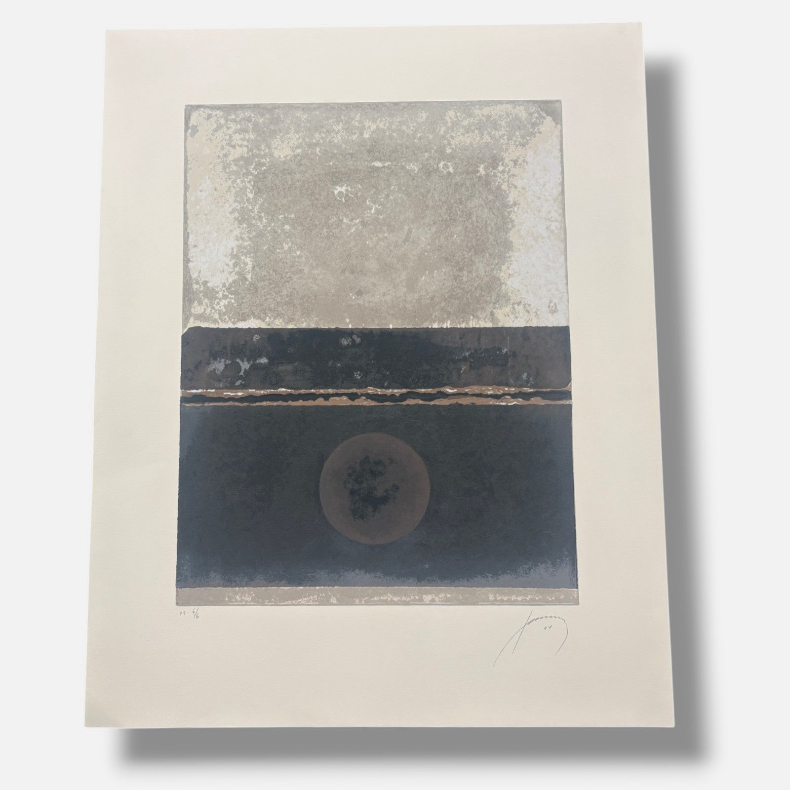 Francisco Farreras Ricart "Luna 001" P.E. Limited Signed Wall Art Print 75x60 cm