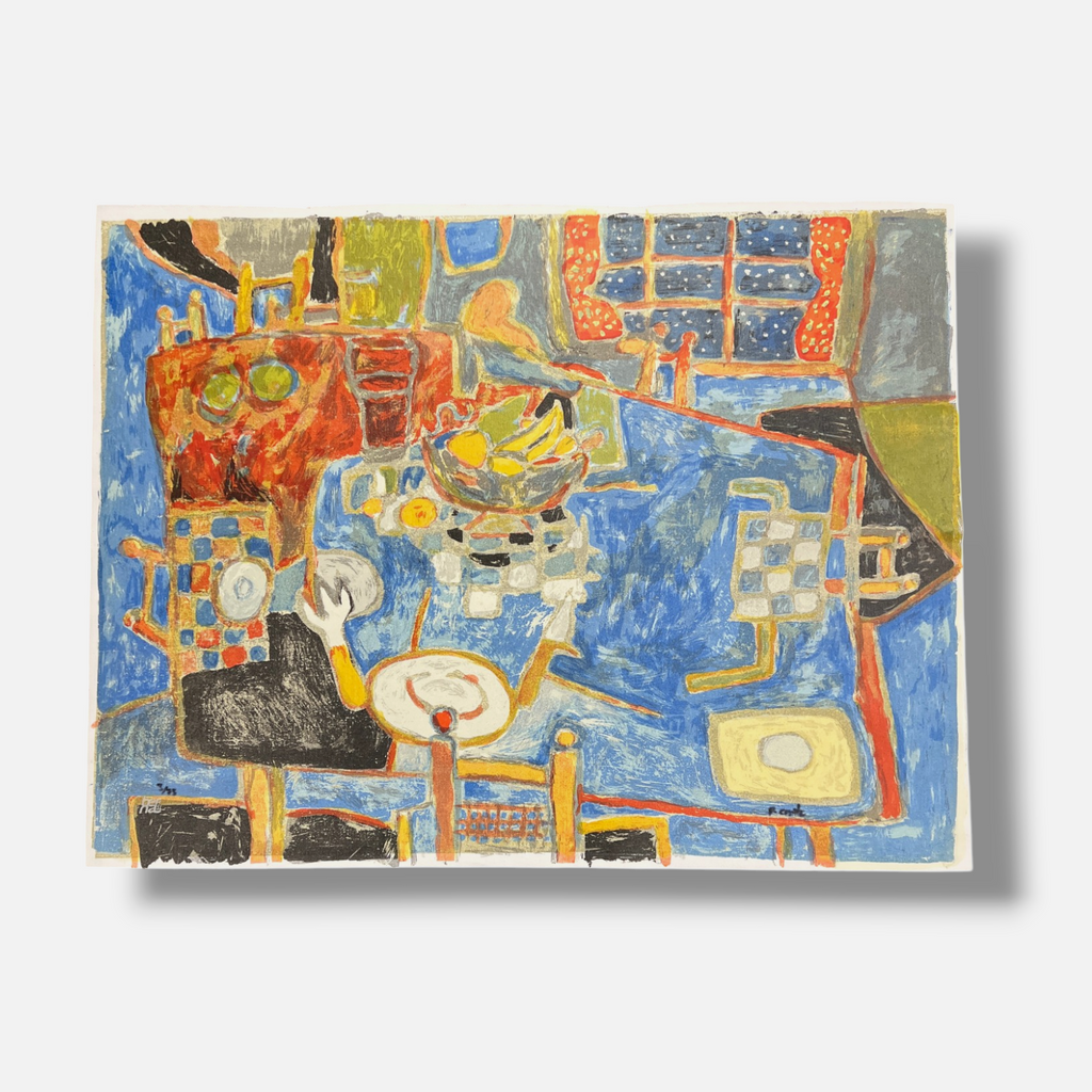 Pablo Capote "Sobremesa" 1999 Limited Signed Fine Wall Art Print