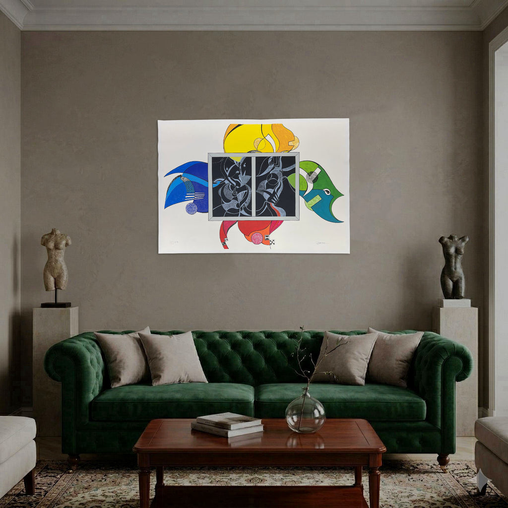 Luis Arias Vera "Silencio Invadido" 2002 Limited Signed Wall Art