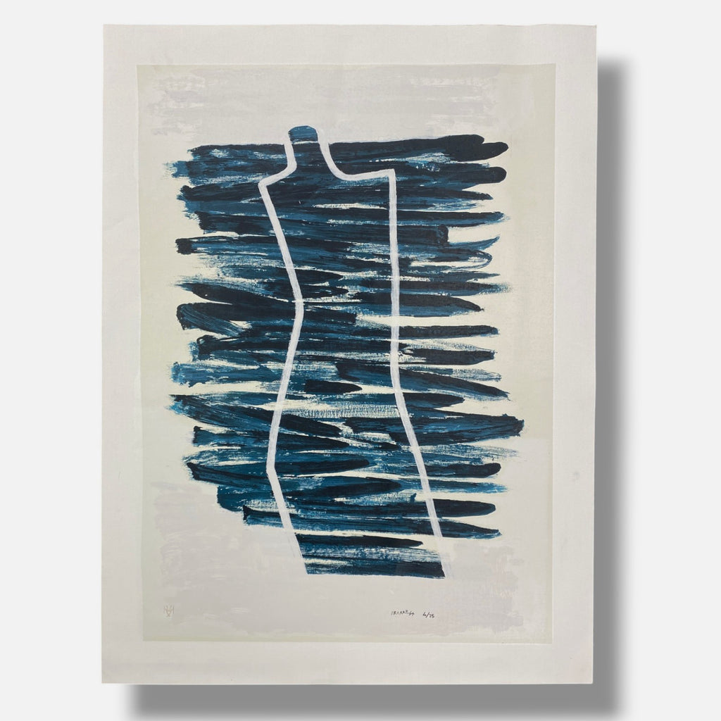 Agustín Ibarrola "Figura" 2001 Limited Signed Wall Art | 72 x 100 cm