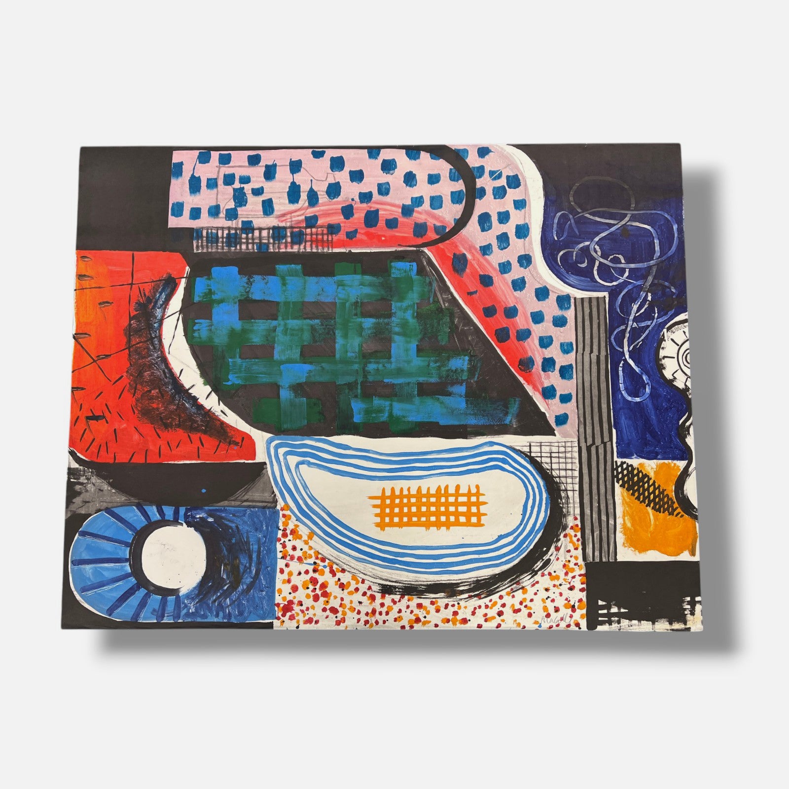 Abraham Lacalle Marcos "Sin Titulo I" E/U 2004 Limited Signed Wall Art Print
