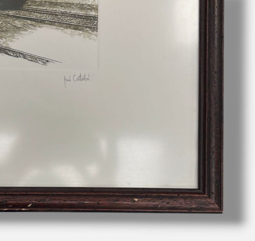 José Catalá. "El Tren" 1997 Limited Signed Fine Wall Art Print | 37 x 43 cm