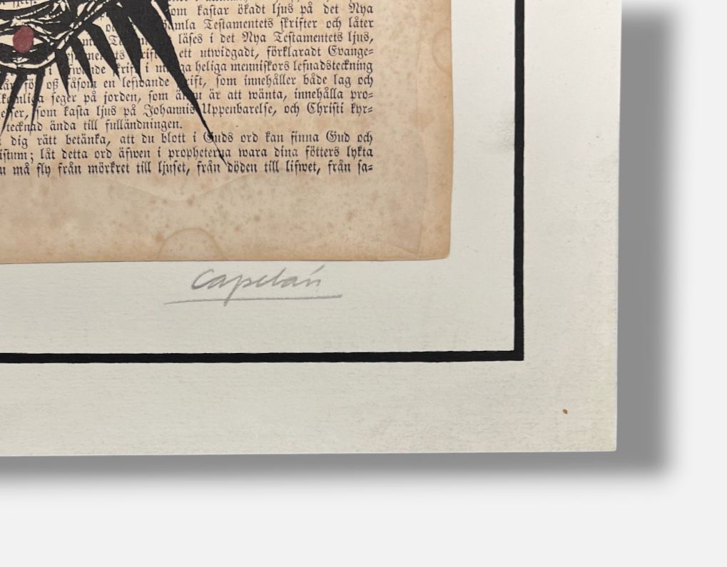 Carlos Capelán "Mascaras" Limited Signed Fine Wall Art / 50 x 34 cm