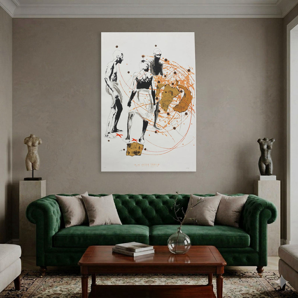 Santiago Rodríguez Olazába Las Dieciseis Tierras Wall Art Print 110 x 72 cm