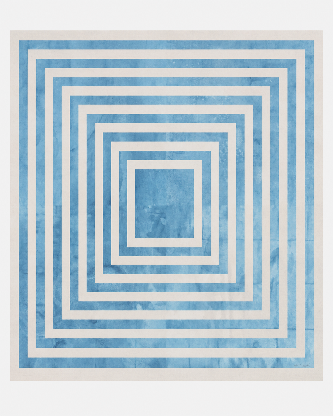 Natalia Cacciarelli "Estructuras 2003-02 (Azul)" P.T. Limited Signed Wall Art