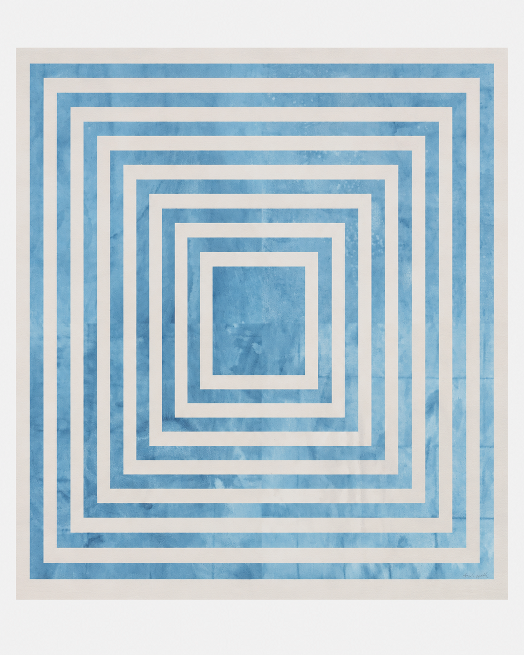 Natalia Cacciarelli "Estructuras 2003-02 (Azul)" Limited Signed Wall Art Print