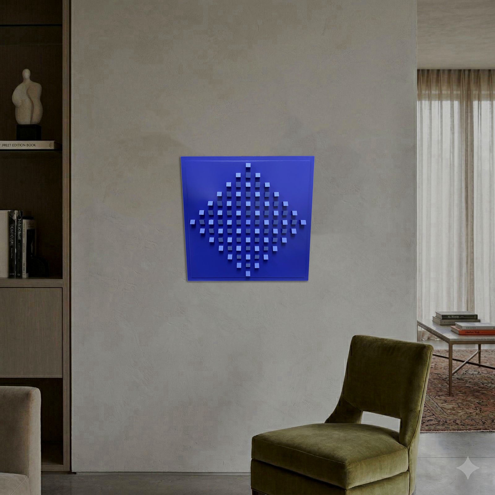 Luis Tomasello "Atmósfera Cromoplástica IV" 2006 Signed Fine Wall Art 43 x 43 cm