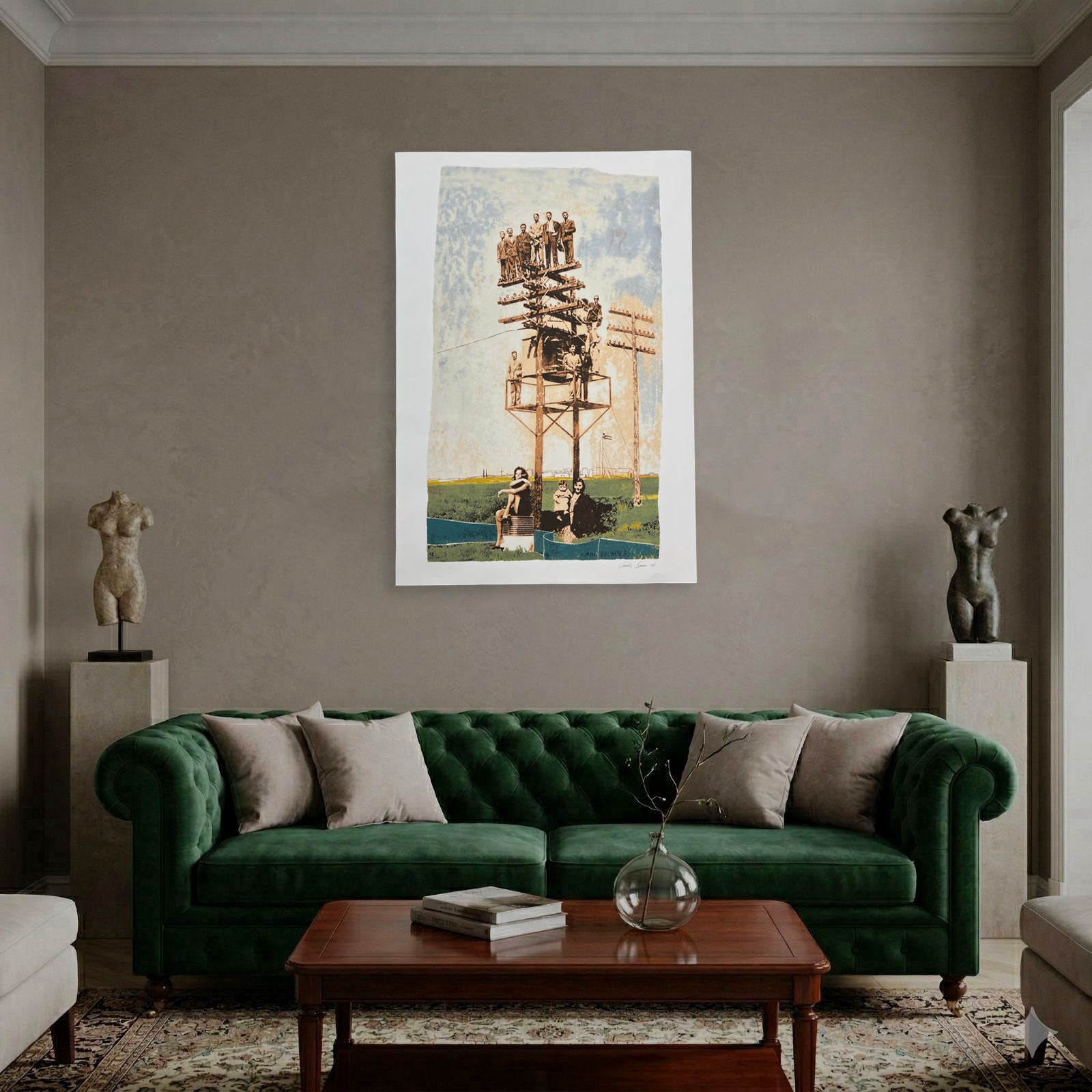 Carlos Sanz Aldea "Las Valientes" 2005 Limited Signed Wall Art | 100 x 70 cm