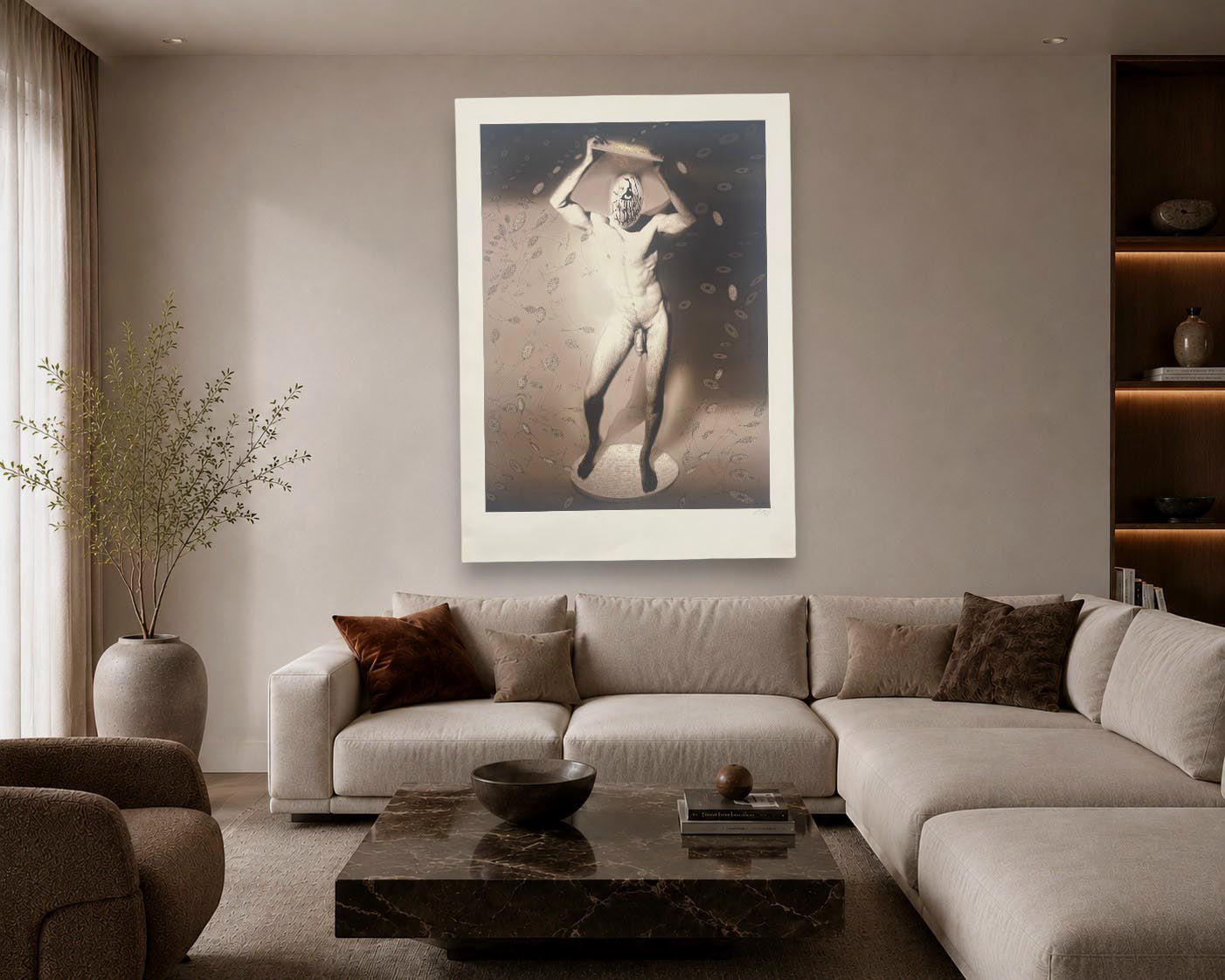 Evru "Arliedru" Spain 2005 Signed Limited Unframed Fine Wall Art 106L x 76W cm