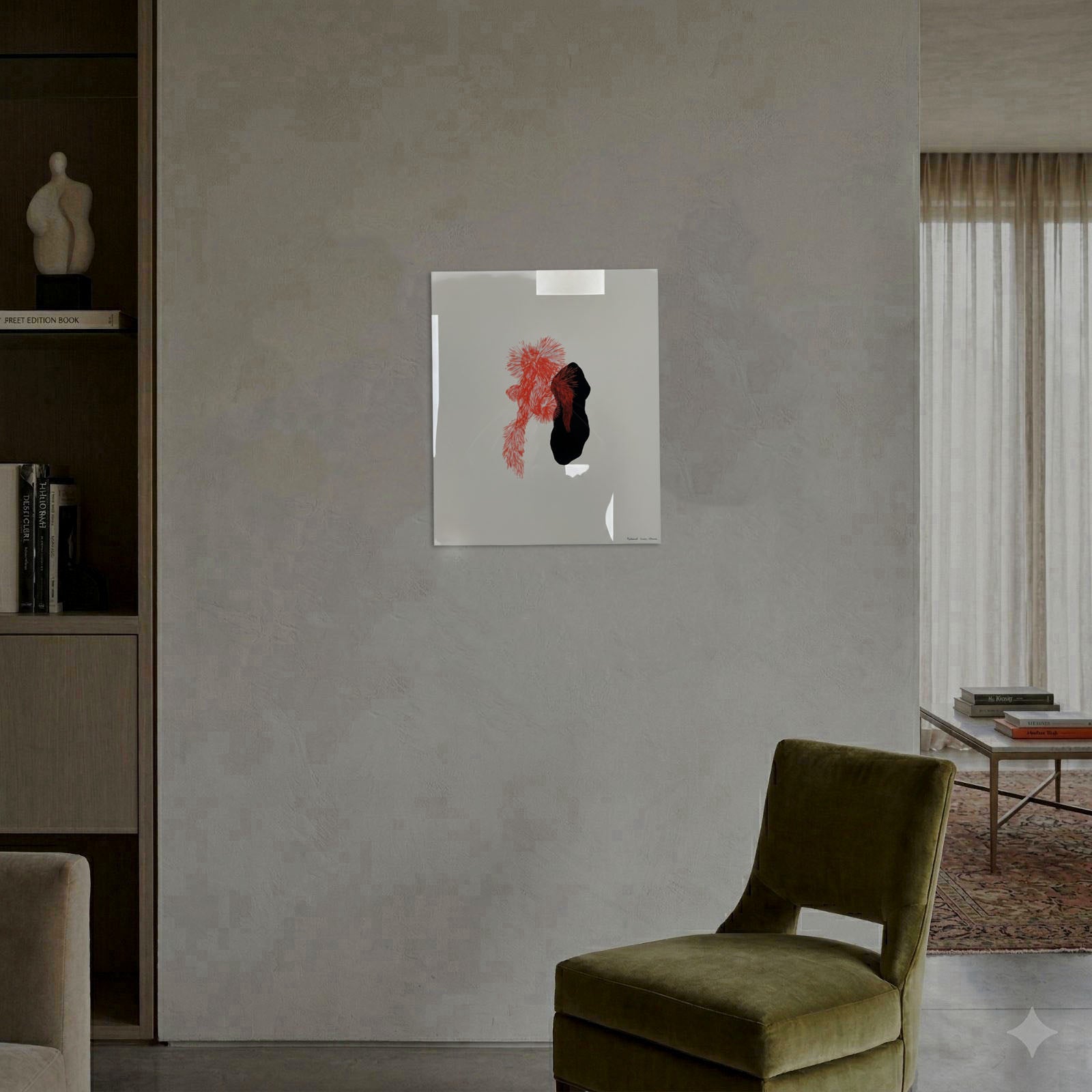 Montserrat Gómez-Osuna "Sin Titulo I" Limited Signed Fine Wall Art Print